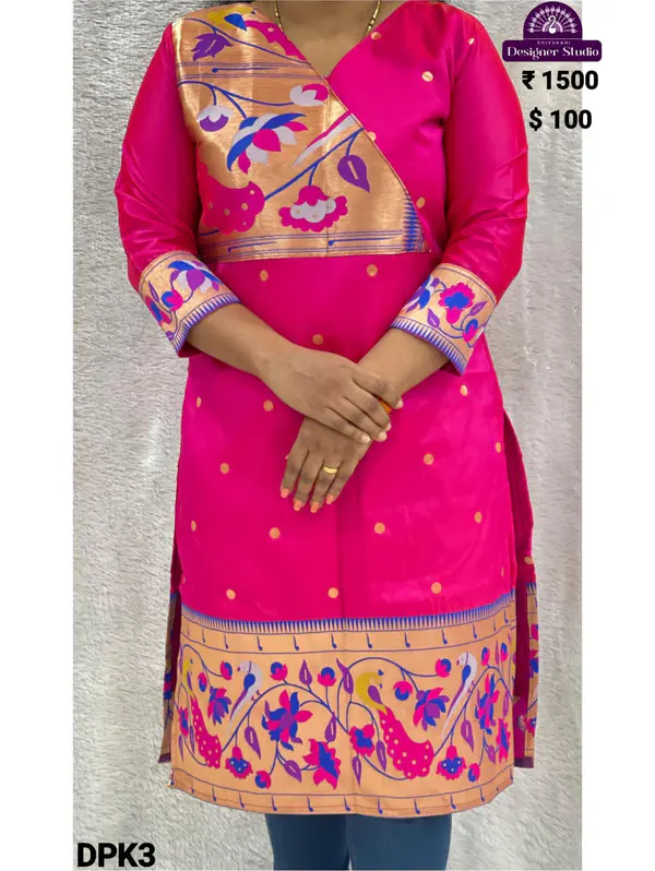 Designer Paithani Kurti