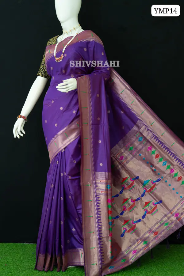 TRADITIONAL YEOLA MUNIYA PAITHANI