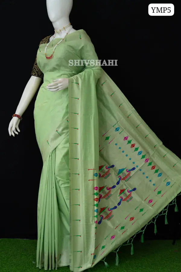 TRADITIONAL YEOLA MUNIYA PAITHANI