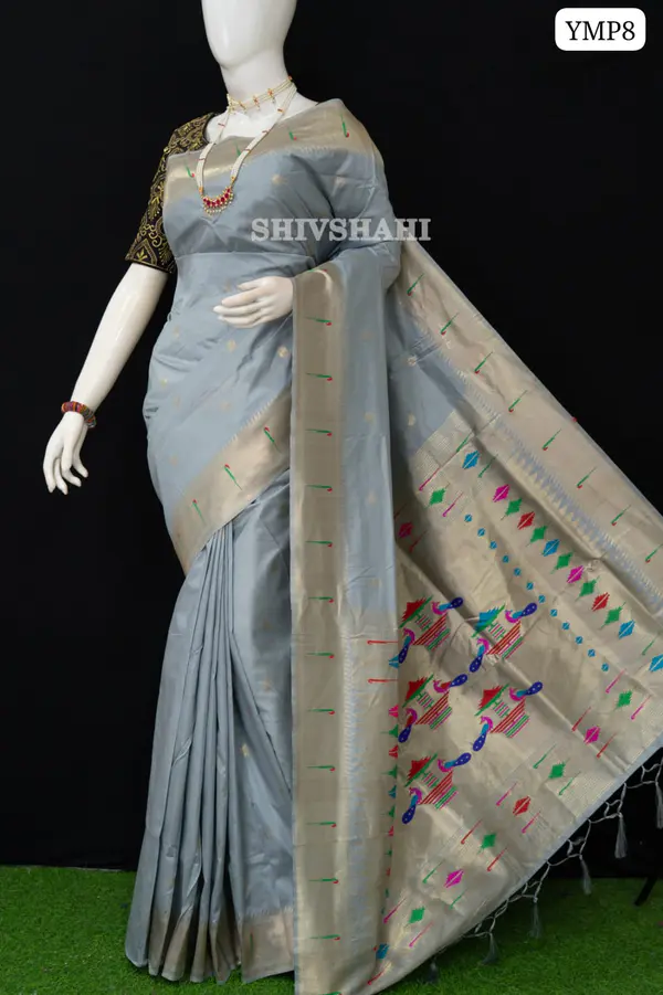 TRADITIONAL YEOLA MUNIYA PAITHANI