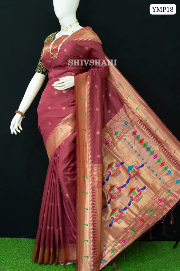 TRADITIONAL YEOLA MUNIYA PAITHANI