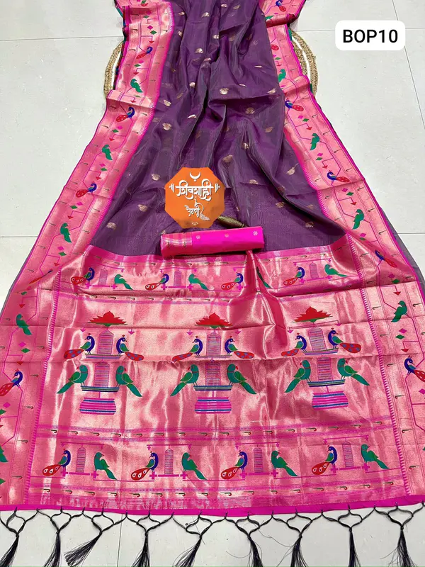Brocade Organza Paithani