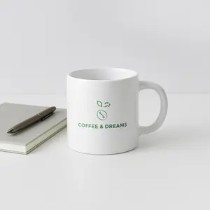 Ceramic Coffee Cup - White