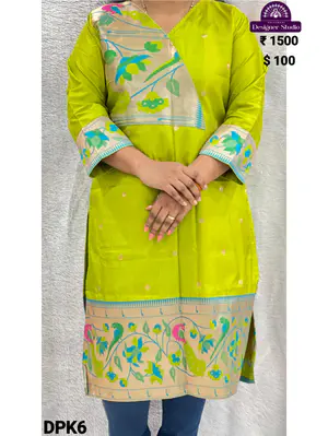 Designer Paithani Kurti