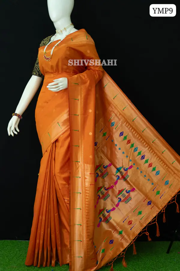 TRADITIONAL YEOLA MUNIYA PAITHANI